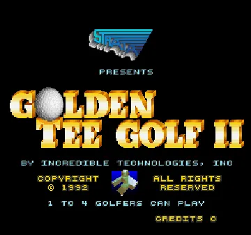 Golden Tee Golf II (Trackball, V2.2) screen shot title